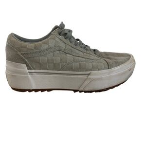 Vans Old Stool Platform Suede Checkered